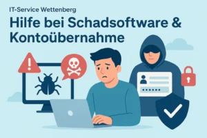 Wie der IT-Service Wettenberg bei Schadsoftware oder Kontoübernahme helfen kann